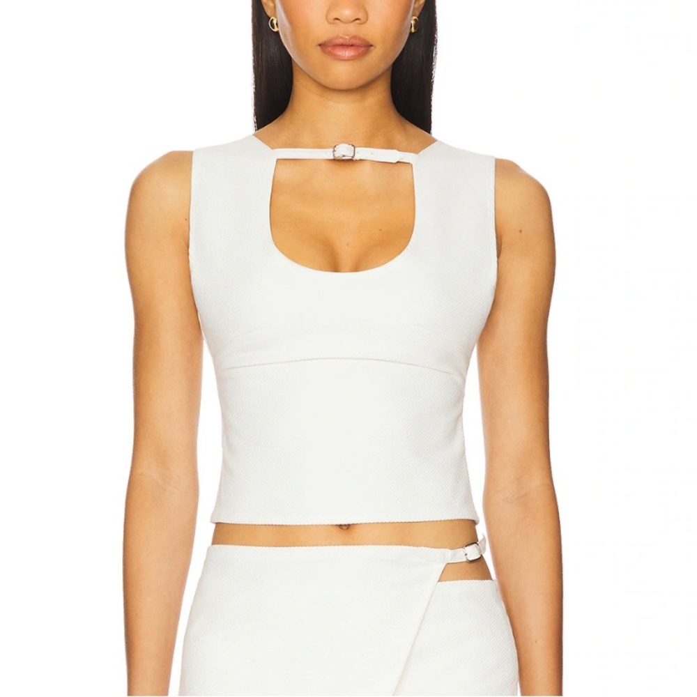 OW Collective Malene Top in White US 8